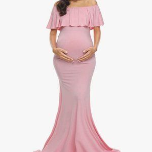 Girl Baby Shower - Pink Maternity Dress